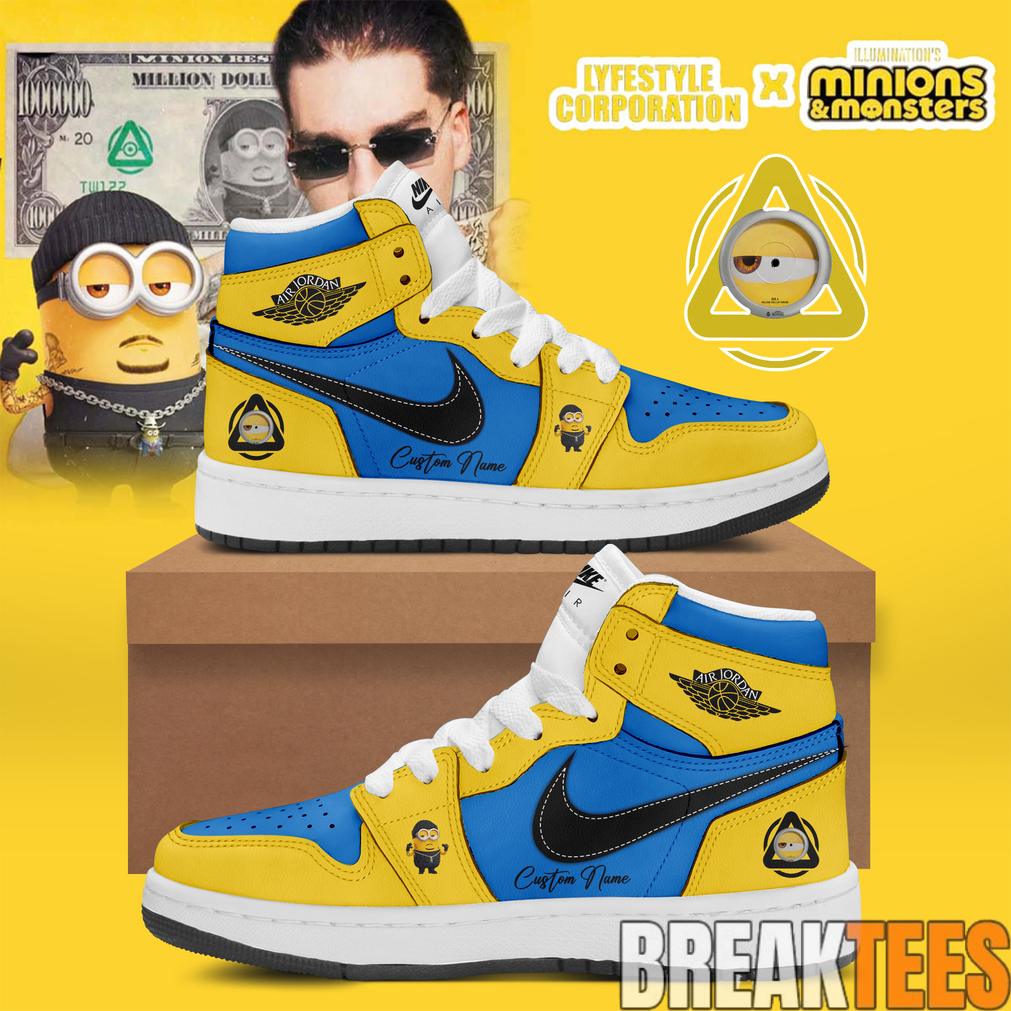 YEAT Lifestyle Corporation x Minions Monster Custom AJ1 Sneaker YEAT Lifestyle Corporation x Minions Monster Custom AJ1 Sneaker