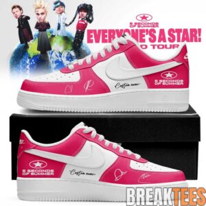 5 Seconds of Summer Everyone’s a Star! World Tour 2026 Signature Custom AF1 Shoes 3