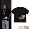 21 Savage In NYC SINN Red Sin Cross Typography Shirt