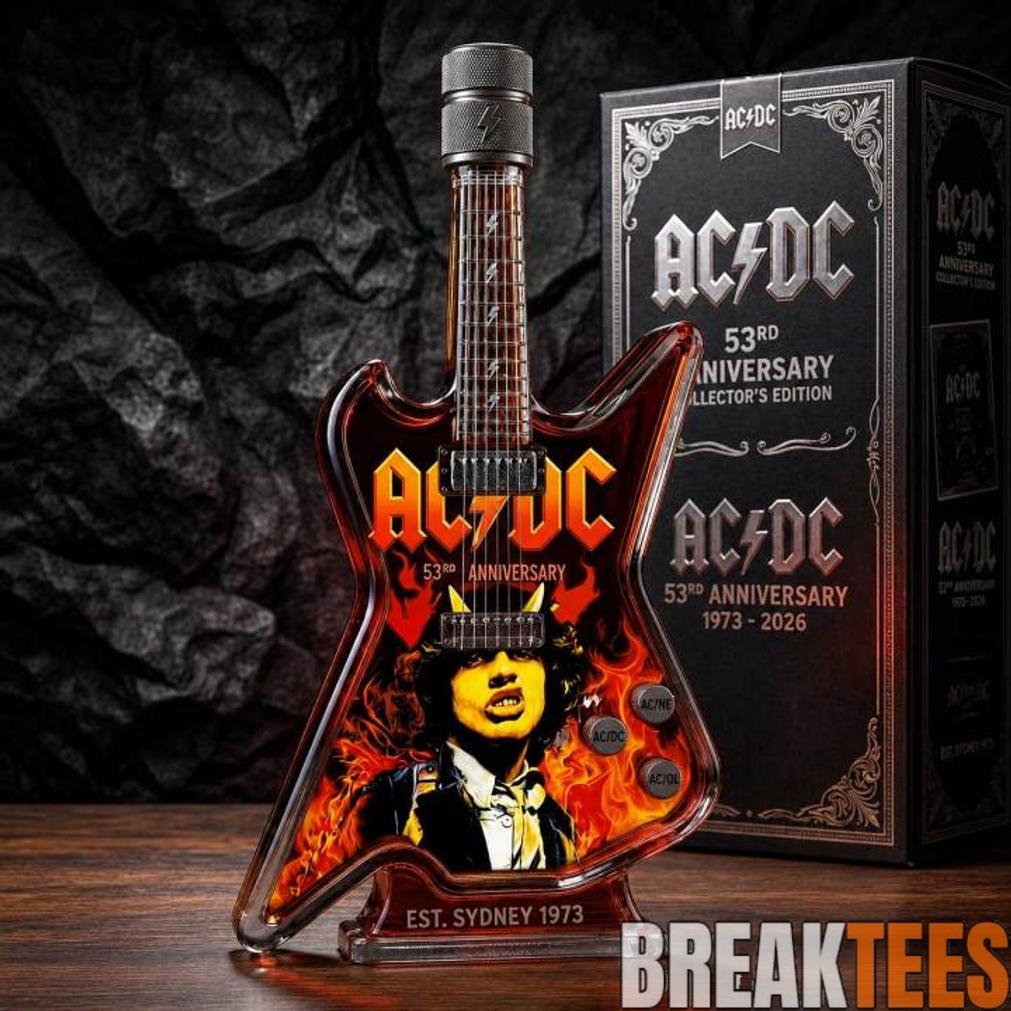 ACDC 53rd Anniversary Collector’s Edition Guitar-shaped Whiskey Bottle ACDC 53rd Anniversary Collector’s Edition Guitar-shaped Whiskey Bottle