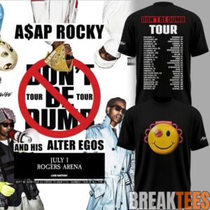 ASAP Rocky DON’T BE DUMB WORLD TOUR 2026 Black Edition Tee