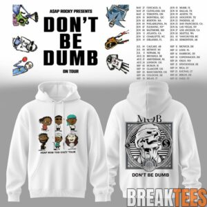 ASAP Rocky DON'T BE DUMB WORLD TOUR 2026 White Hoodie 2