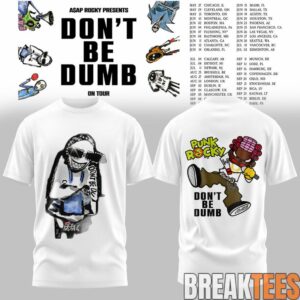 ASAP Rocky DON'T BE DUMB WORLD TOUR 2026 White Tee 1 ASAP Rocky DON'T BE DUMB WORLD TOUR 2026 White Tee 1
