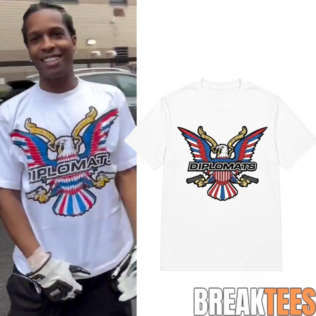 ASAP Rocky The Diplomats Dipset Eagle Shirt ASAP Rocky The Diplomats Dipset Eagle Shirt