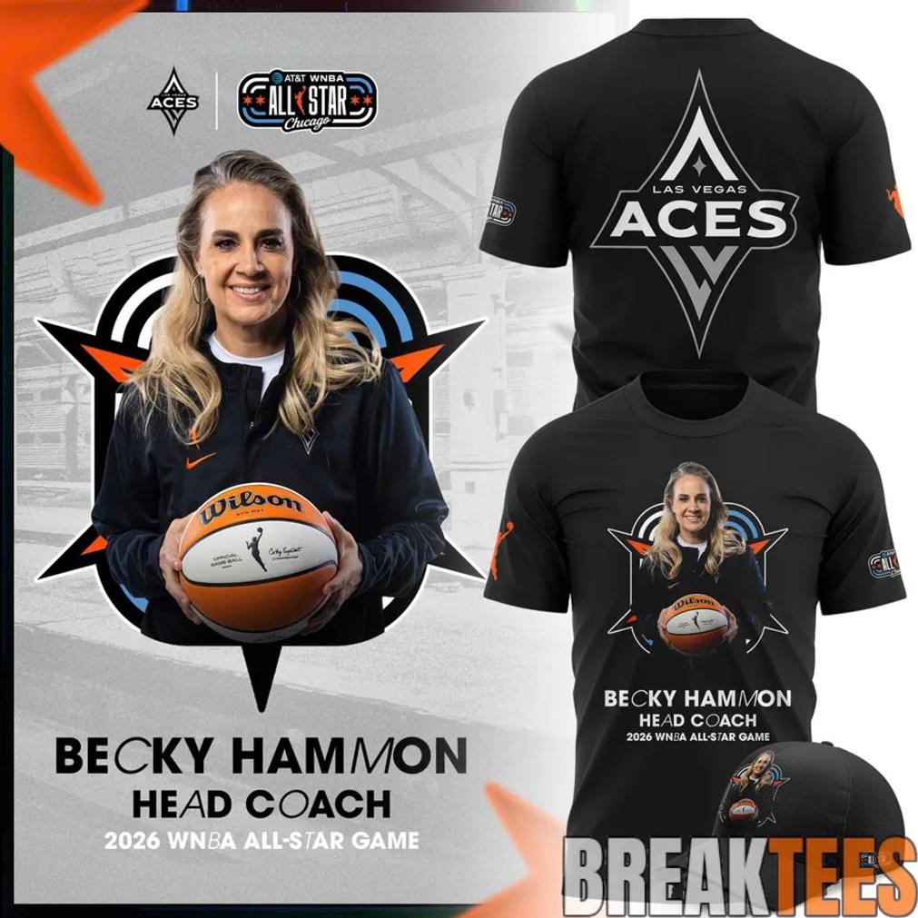 Las Vegas Aces Becky Hammon 2026 WNBA All-Star Coach Shirt Las Vegas Aces Becky Hammon 2026 WNBA All-Star Coach Shirt