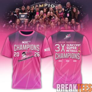 Adelaide Thunderbirds Champions Women’s 2026 Edition T-Shirt For Fans