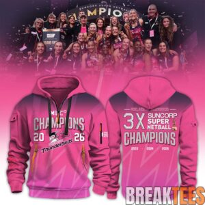 Adelaide Thunderbirds Champions Women’s 2026 Special Hoodie For Fans