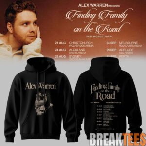 Alex Warren Finding Family on the Road AUS & NZ Tour 2026 Limited Hoodie
