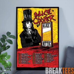 Alice Cooper “Alice’s Attic Tour” 2026 Canvas Poster