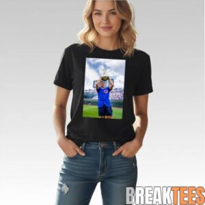 Anthony Rizzo Cubs Lifting The World Series Trophy Shirt