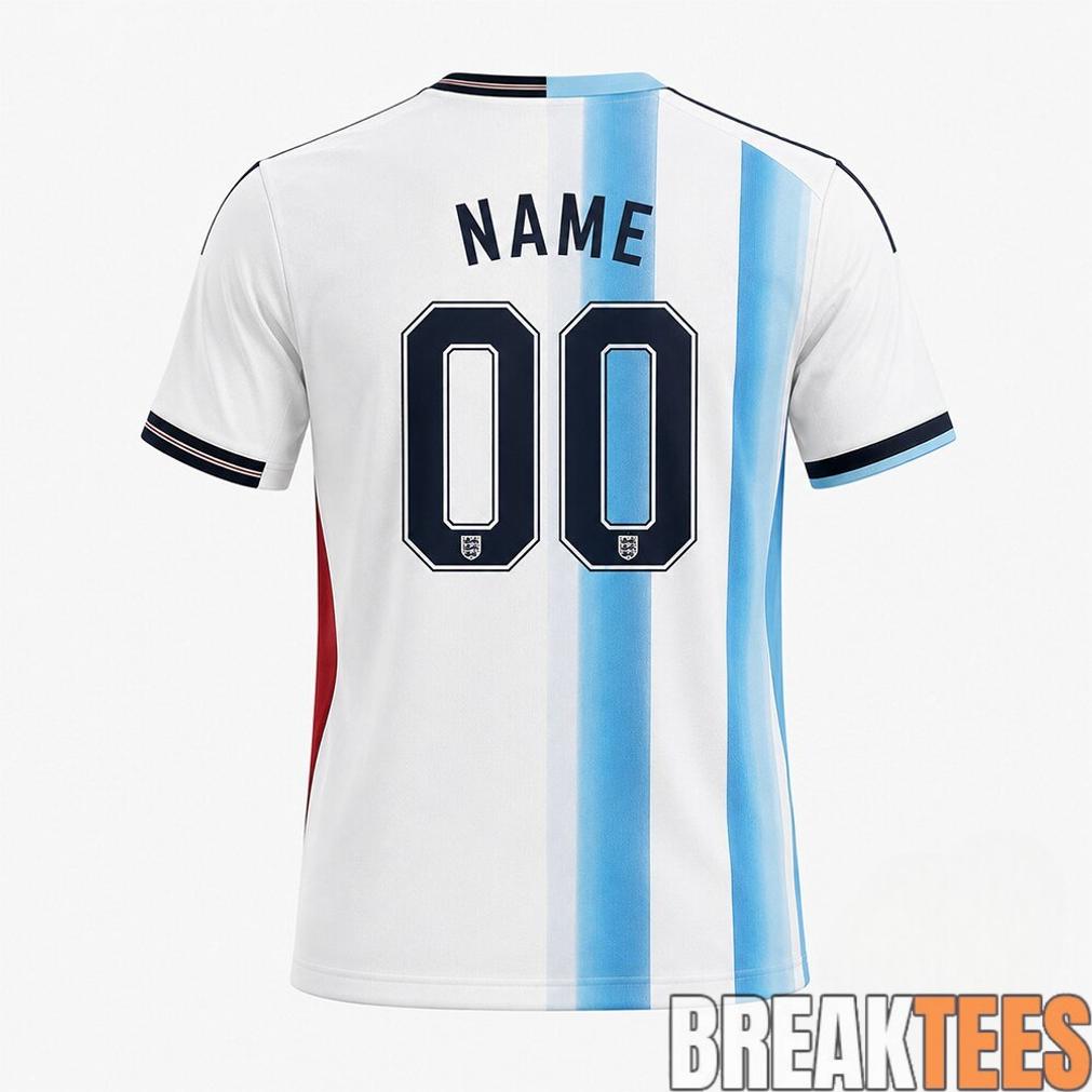 Argentina vs England FIFA World Cup 2026 Split Custom Soccer Jersey – Gift For Fans Argentina vs England FIFA World Cup 2026 Split Custom Soccer Jersey – Gift For Fans