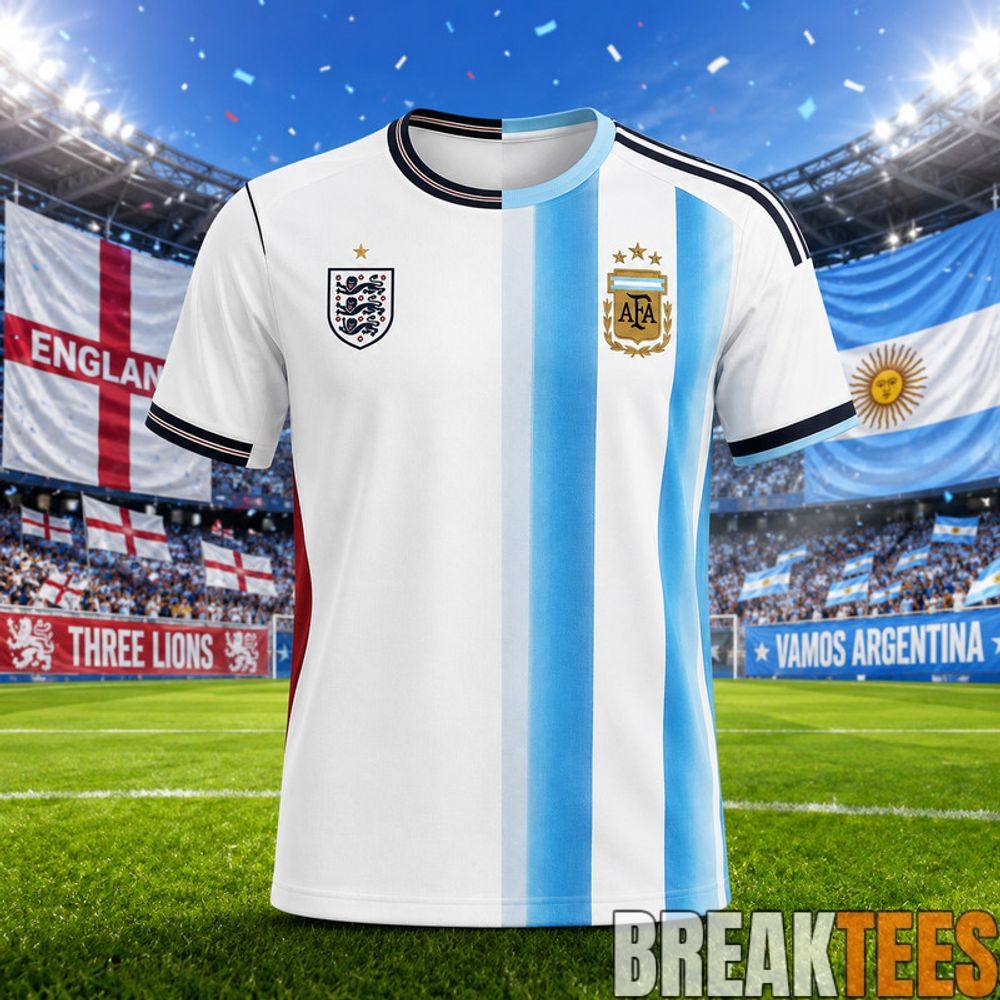 Argentina x England World Cup 2026 Limited Edition Football Jersey Argentina x England World Cup 2026 Limited Edition Football Jersey