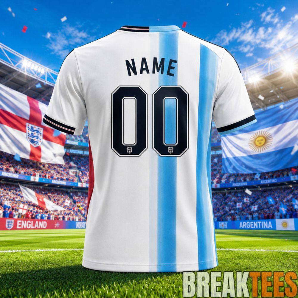 Argentina x England World Cup 2026 Limited Edition Football Jersey Argentina x England World Cup 2026 Limited Edition Football Jersey