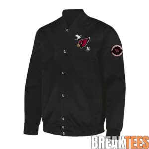 Arizona Cardinals x Fourth Wing Night 2026 Special Black Bomber Jacket 1