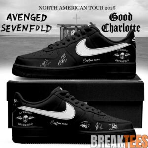 Avenged Sevenfold North American Tour 2026 Signature Custom Air Force 1 Shoes 1