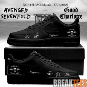 Avenged Sevenfold North American Tour 2026 Signature Custom Air Force 1 Shoes 2