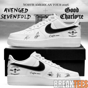 Avenged Sevenfold North American Tour 2026 Signature Custom Air Force 1 Shoes 3