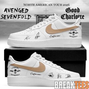 Avenged Sevenfold North American Tour 2026 Signature Custom Air Force 1 Shoes 4