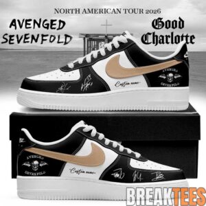 Avenged Sevenfold North American Tour 2026 Signature Custom Air Force 1 Shoes 7