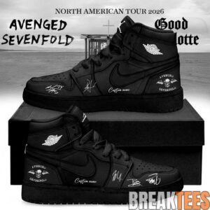 Avenged Sevenfold North American Tour 2026 Signature Custom Air Jordan 1 Shoes 2