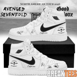 Avenged Sevenfold North American Tour 2026 Signature Custom Air Jordan 1 Shoes 3