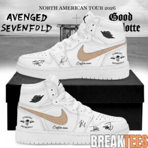 Avenged Sevenfold North American Tour 2026 Signature Custom Air Jordan 1 Shoes 4