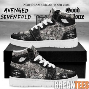 Avenged Sevenfold North American Tour 2026 Signature Custom Air Jordan 1 Shoes 6