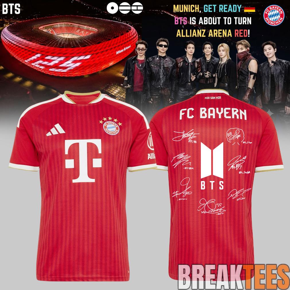 BTS x FC Bayern Munich Arirang World Tour Special Edition Jersey BTS x FC Bayern Munich Arirang World Tour Special Edition Jersey