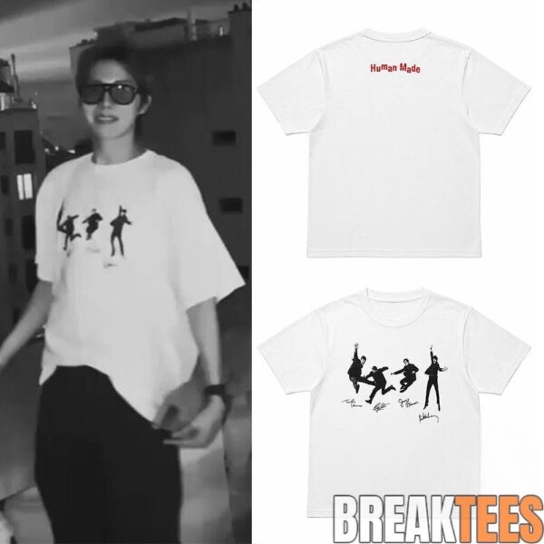 BTS J-HOPE in Paris Human Made Beatles Shirt - Trending Graphic Tees