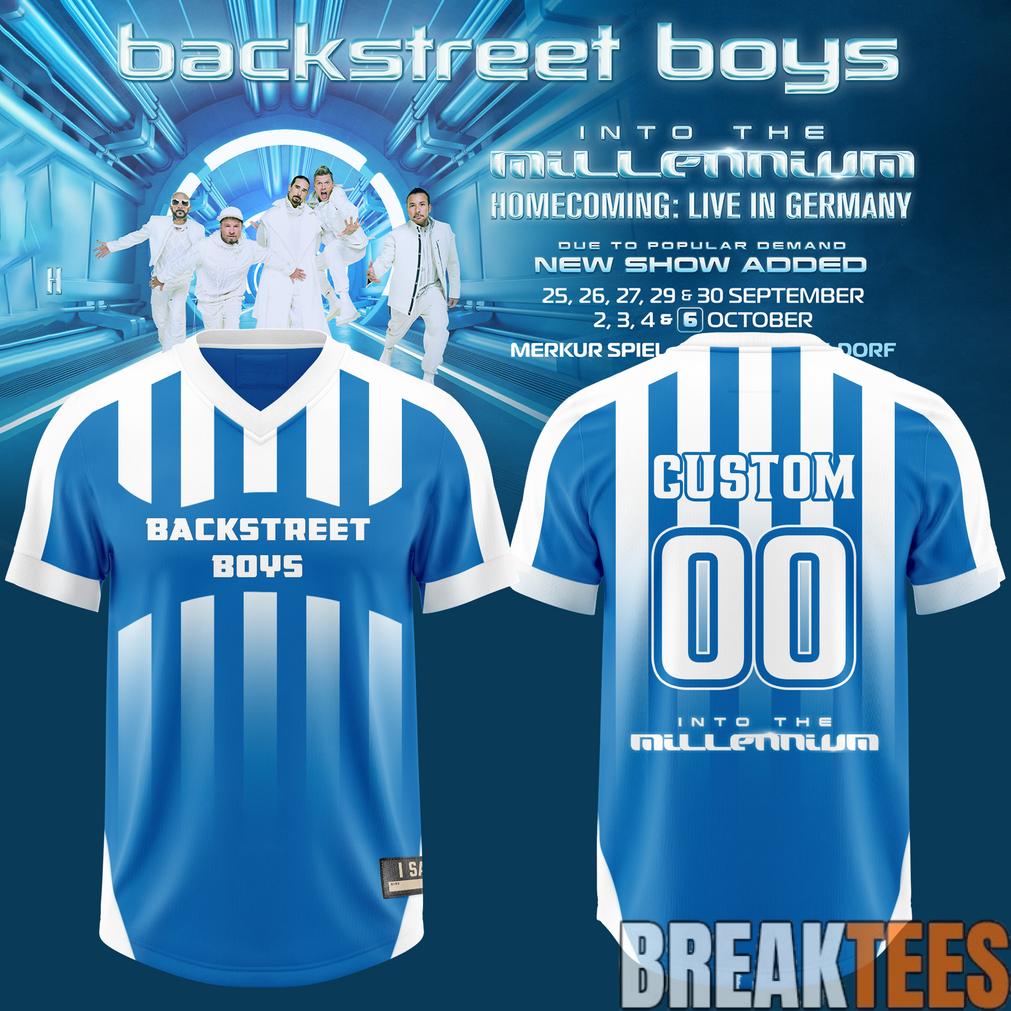 Backstreet Boys Into The Millennium – Homecoming Live in Germany Custom Jersey Backstreet Boys Into The Millennium – Homecoming Live in Germany Custom Jersey