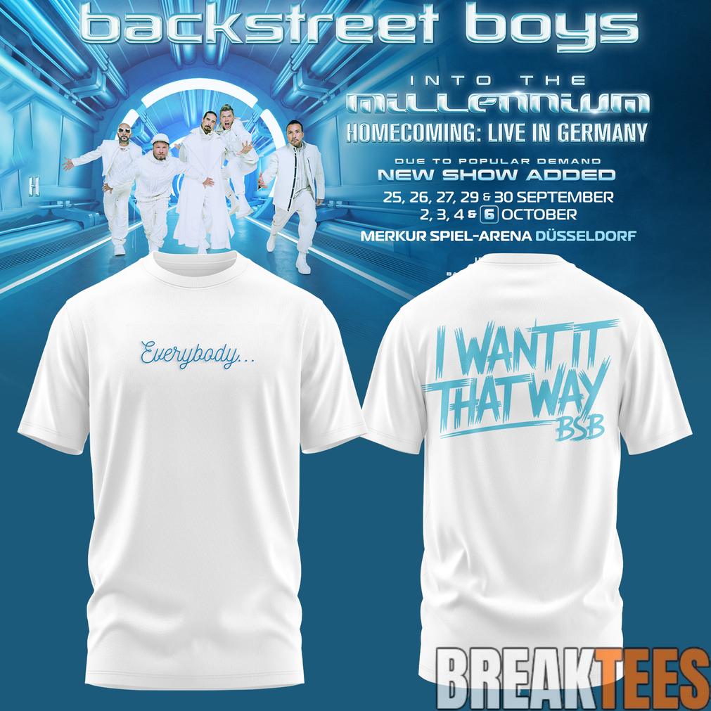 Backstreet Boys Into The Millennium – Homecoming Live in Germany Limited Shirt Backstreet Boys Into The Millennium – Homecoming Live in Germany Limited Shirt