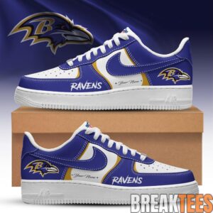 Baltimore Ravens Special Heritage 2026 Custom AF1 Sneaker 2