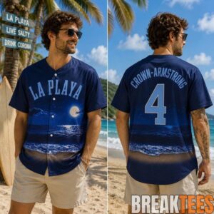 Beach Connect Series Crow-Armstrong La Playa Baseball Jersey 1 Beach Connect Series Crow-Armstrong La Playa Baseball Jersey 1