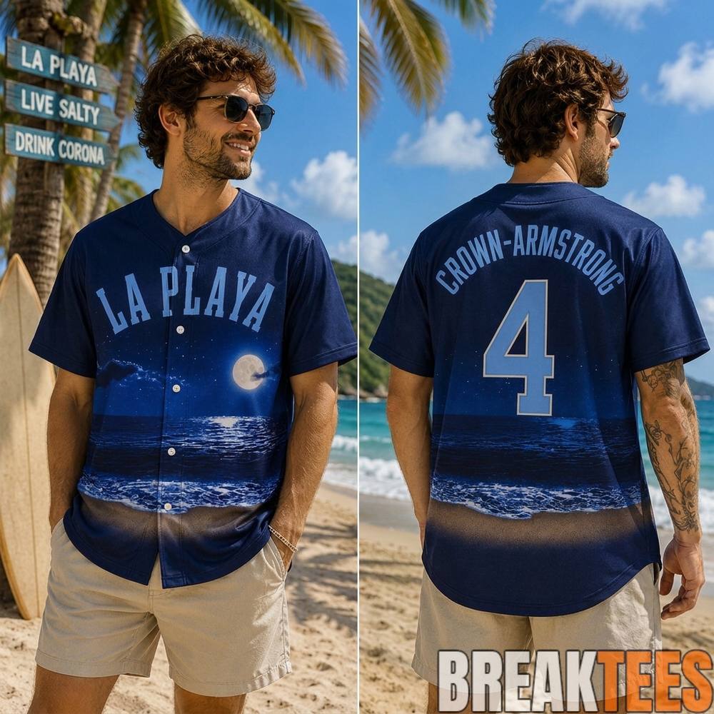 Beach Connect Series Crow-Armstrong La Playa Baseball Jersey Beach Connect Series Crow-Armstrong La Playa Baseball Jersey