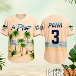 Beach Connect Series Jeremy Pena La Playa Baseball Jersey 1 Beach Connect Series Jeremy Pena La Playa Baseball Jersey 1