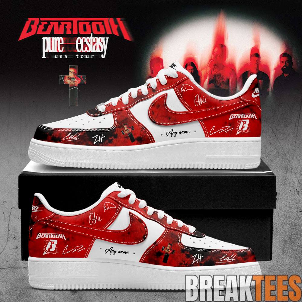 Beartooth Pure Ecstasy World Tour 2026 Signature Custom AF1 Shoes Beartooth Pure Ecstasy World Tour 2026 Signature Custom AF1 Shoes
