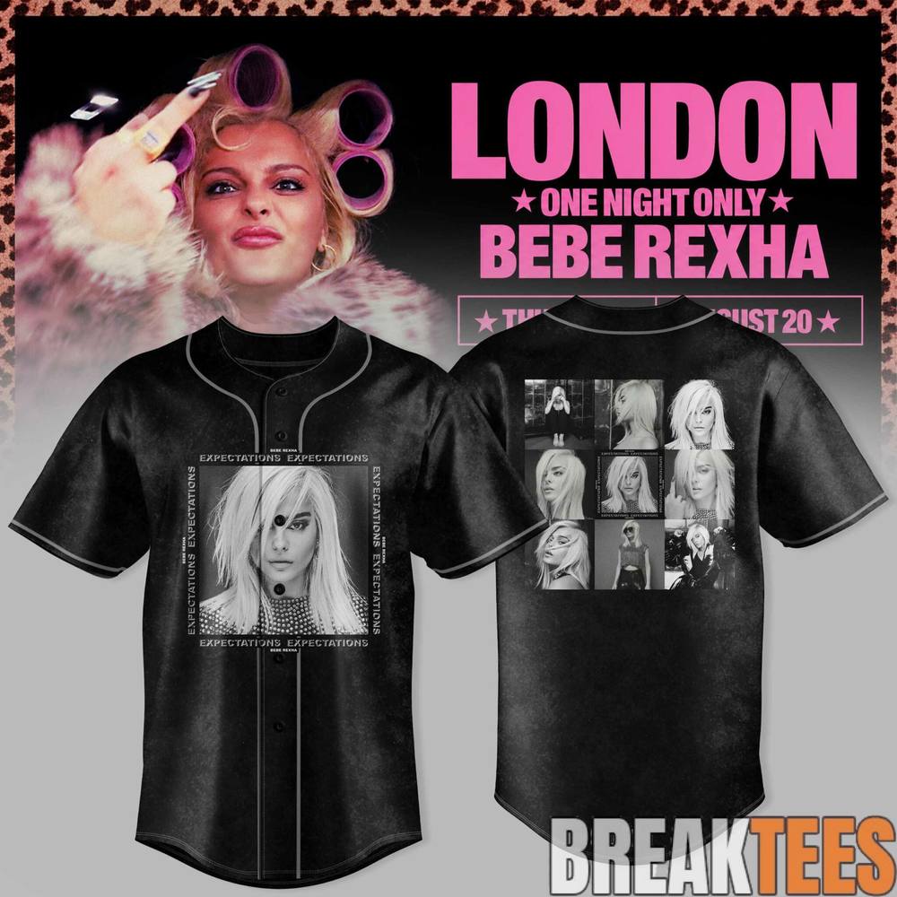 Bebe Rexha Limited London Baseball Jersey Bebe Rexha Limited London Baseball Jersey