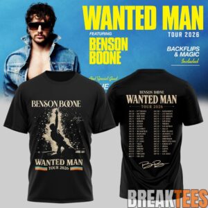 Benson Boone Wanted Man signed 3D Shirt 1