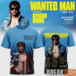 Benson Boone Wanted Man signed 3D Shirt 5