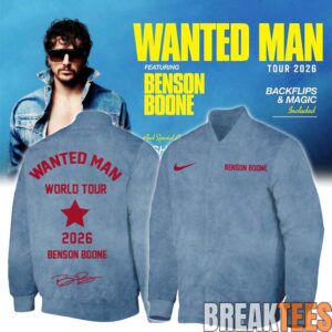 Benson Boone Wanted Man signed Bomber Jacket 1