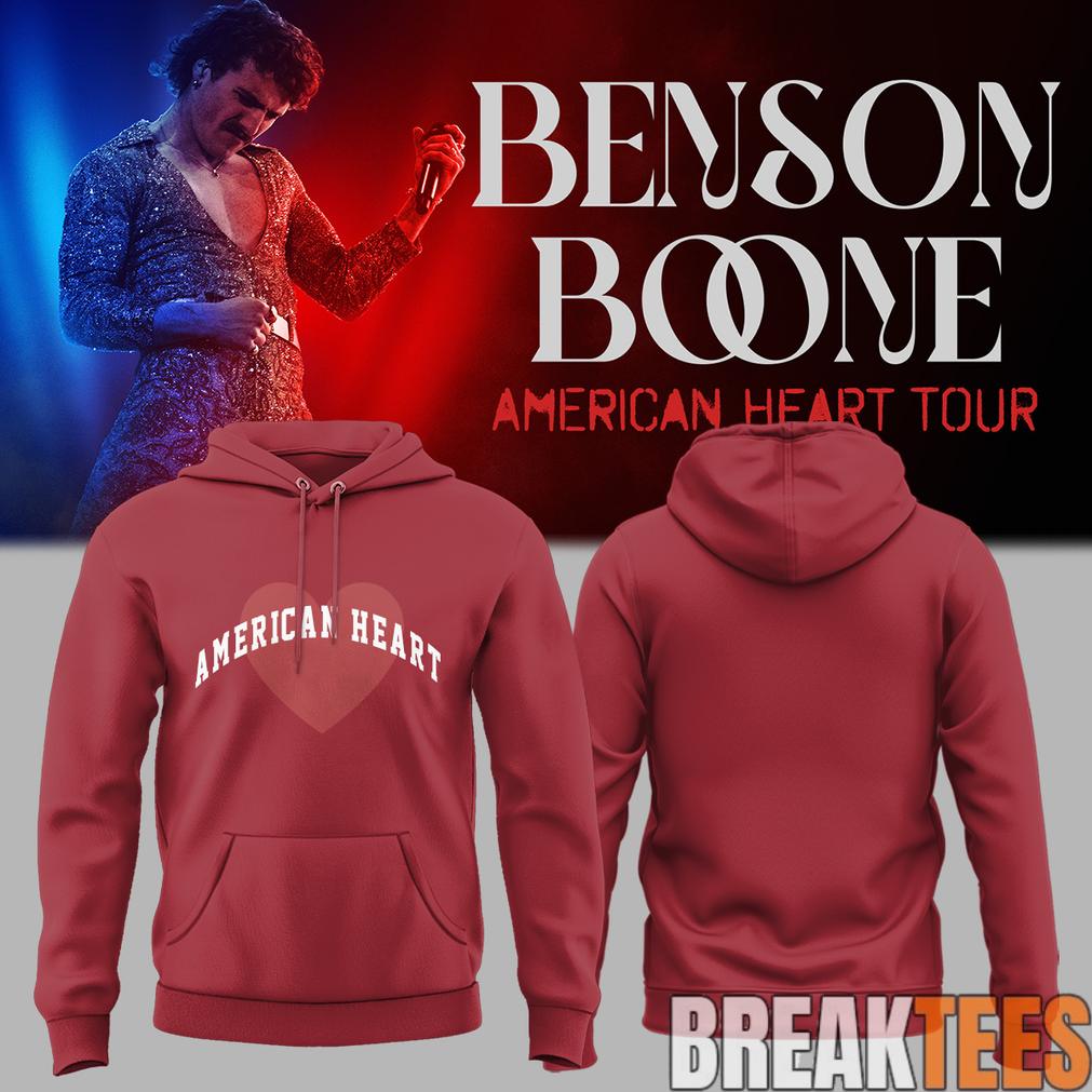 Benson Boone’s American Heart World Tour Hoodie Benson Boone’s American Heart World Tour Hoodie