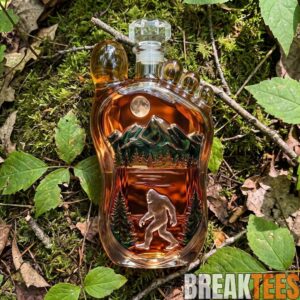 Bigfoot Wilderness Foot-shaped Whiskey Bottle 1