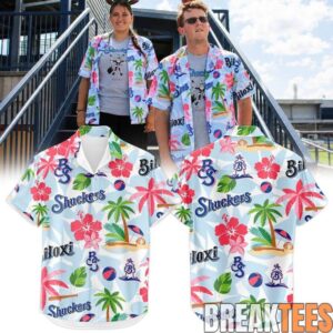 Biloxi Shuckers x Christmas in July 2026 Special Hawaiian Shirt