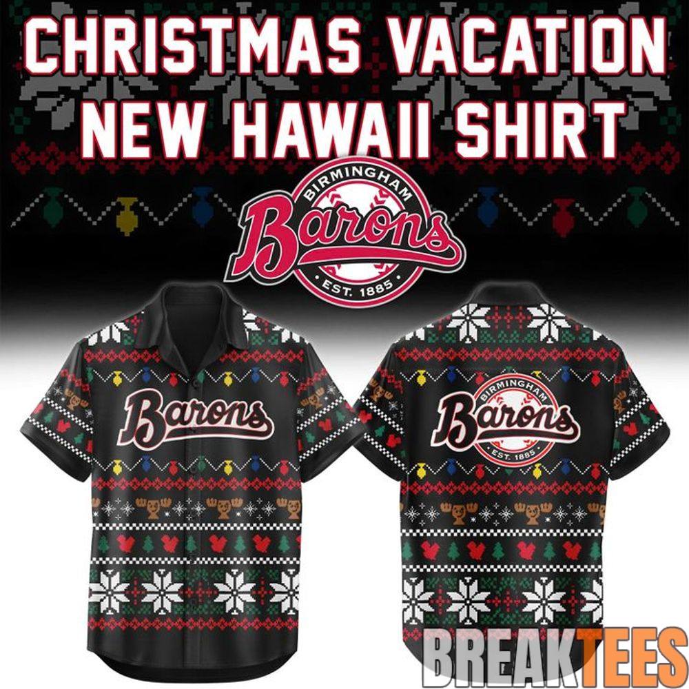 Birmingham Barons x Christmas Vacation Holiday Theme 2026 Hawaiian Shirt Birmingham Barons x Christmas Vacation Holiday Theme 2026 Hawaiian Shirt