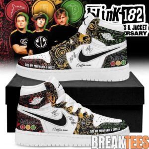 Blink-182 25th Anniversary Take Off Your Pants and Jacket Air Jordan 1 Shoes