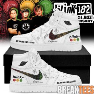 Blink-182 25th Anniversary Take Off Your Pants and Jacket Air Jordan 1 Shoes 1