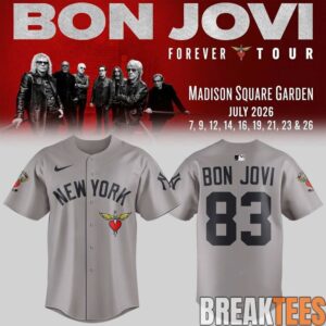 Bon Jovi Forever Tour 2026 x New York Yankees Special Jersey