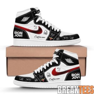 Bon Jovi Forever Tour ’26 Custom AJ1 Shoes 1