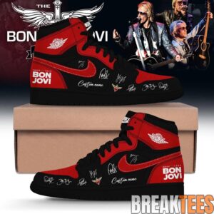Bon Jovi Forever Tour ’26 Custom AJ1 Shoes v8