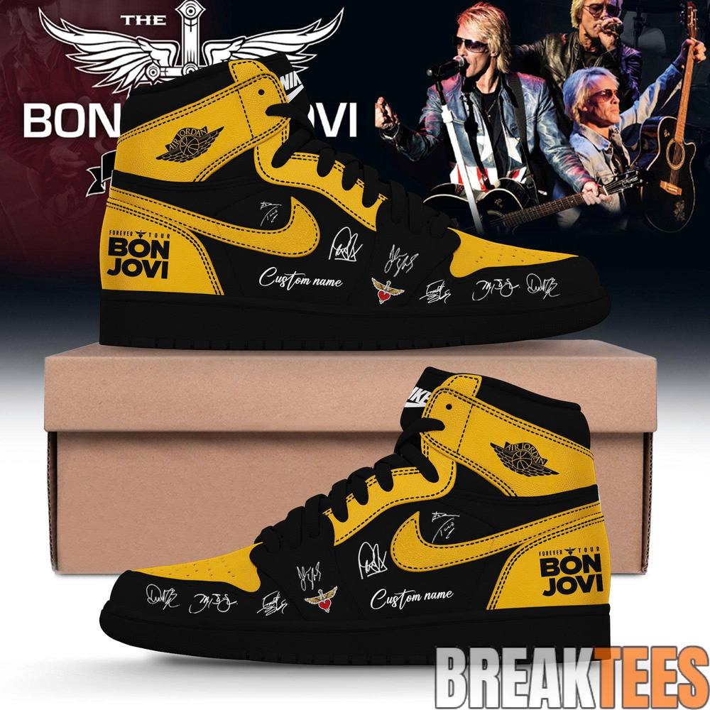 Bon Jovi Forever Tour ’26 Custom AJ1 Shoes v9 Bon Jovi Forever Tour ’26 Custom AJ1 Shoes v9